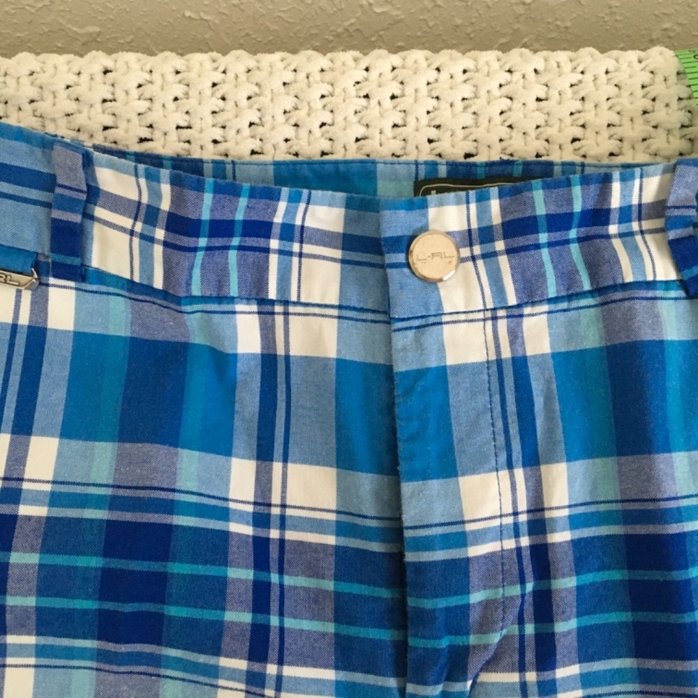 Ralph Lauren checkered Bermuda Golf Shorts woman size 8 - Picture 3 of 8